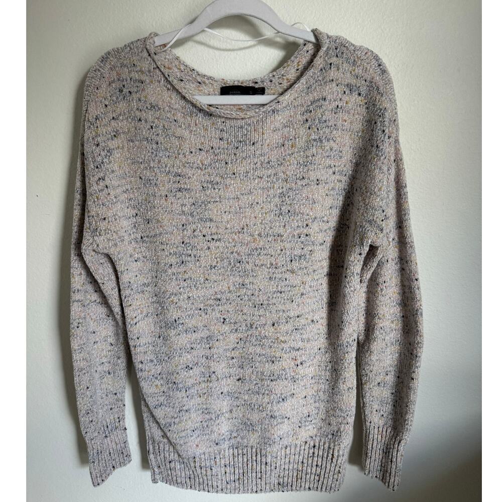 Prana Women's Wide Crew‎ Neck Sweater Size Small Multicolor Fall Heavy Knit
